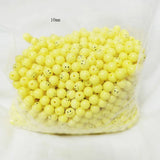 500g 10-20mm Round Acrylic Spacer Smile Face Beads for DIY Jewelry Making