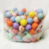 500g 10-20mm Round Acrylic Spacer Smile Face Beads for DIY Jewelry Making