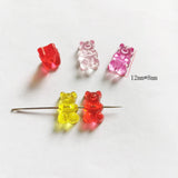 500g 1400pcs 8x12mm Acrylic Candy Bears Beads DIY Jewelry Making Accessories