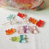 500g 450pcs DIY Acrylic Candy Bears Beads for Bracelet Making