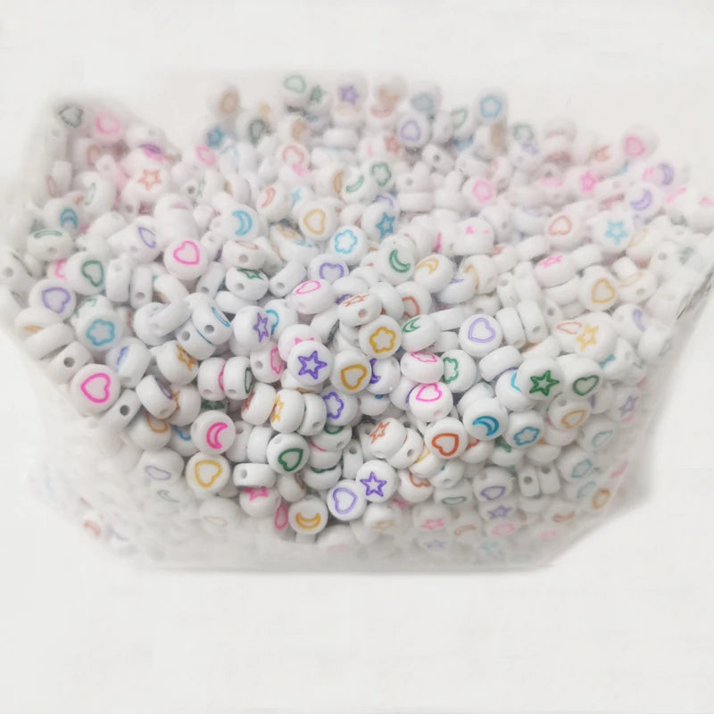 500g 7mm Acrylic Beads DIY Jewelry Making Accessories