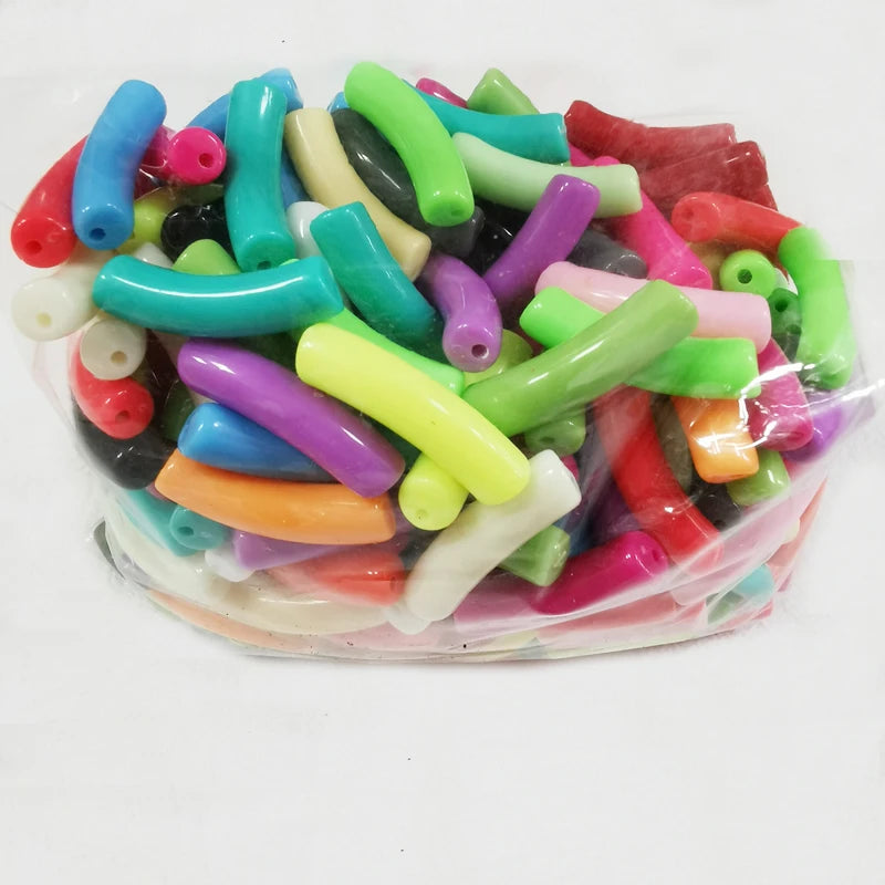 500g Acrylic Candy Beads, Loose Spacer Beads for Jewelry Making