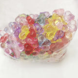 500g DIY Acrylic Candy Heart Spacer Beads 17-22mm for Necklace Bracelet Jewelry