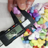 500g DIY Acrylic Candy Heart Spacer Beads 17-22mm for Necklace Bracelet Jewelry