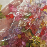 500g DIY Acrylic Candy Heart Spacer Beads 17-22mm for Necklace Bracelet Jewelry