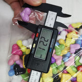 500g DIY Acrylic Candy Heart Spacer Beads 17-22mm for Necklace Bracelet Jewelry