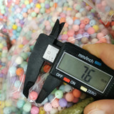 500g 6-16mm Candy Acrylic Round Beads for Jewelry Making