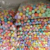 500g 6-16mm Candy Acrylic Round Beads for Jewelry Making