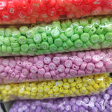 500g 7mm DIY Acrylic A-Z Letter Round Loose Spacer Beads