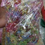 500g 350pcs 20-31mm Acrylic Bowknot Spacer Beads for Jewelry Making