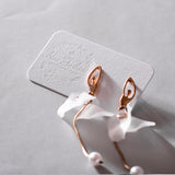 500gsm White Cardboard Jewelry Earring Display Cards