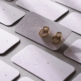 500gsm White Cardboard Jewelry Earring Display Cards
