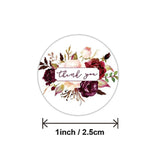 500pcs 1 inch Flower Thank You Stickers for Christmas Gift Card Decorations