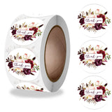 500pcs 1 inch Flower Thank You Stickers for Christmas Gift Card Decorations