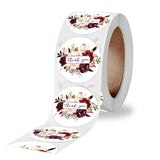 500pcs 1 inch Flower Thank You Stickers for Christmas Gift Card Decorations
