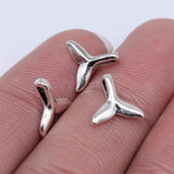 500pcs Antique Silver Whale Tail Charms For Jewelry Making DIY Findings