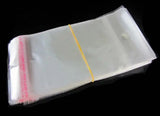 500pcs 13x20cm Self Adhesive Seal Plastic Bags Clear Cellophane Packaging Bags