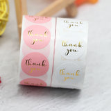 500pcs Foil Thank You Lables Stickers for Orders & Envelopes