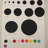 500pcs 2.5CM Felt Circles Eco-friendly Round Fabric Pads