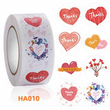 500pcs 2.5cm Heart Shaped Label Sticker Scrapbooking Gift Seal