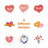 500pcs 2.5cm Heart Shaped Label Sticker Scrapbooking Gift Seal