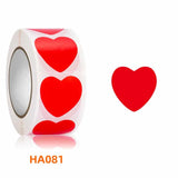 500pcs 2.5cm Heart Shaped Label Sticker Scrapbooking Gift Seal