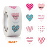 500pcs 2.5cm Heart Shaped Label Sticker Scrapbooking Gift Seal