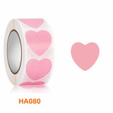 500pcs 2.5cm Heart Shaped Label Sticker Scrapbooking Gift Seal