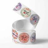 500pcs 2.5cm Thank You Flower Stickers Seal Label Stationery