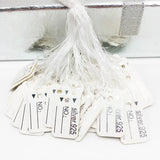 500pcs 24*15mm 925 Silver DIY Handwritten Tag Jewelry Label