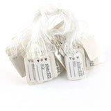 500pcs 24*15mm 925 Silver DIY Handwritten Tag Jewelry Label