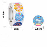 500pcs Happy Birthday Stickers Party Sealing Labels Kids Toys Scrapbook Decor