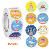 500pcs Happy Birthday Stickers Party Sealing Labels Kids Toys Scrapbook Decor