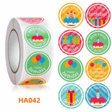 500pcs Happy Birthday Stickers Party Sealing Labels Kids Toys Scrapbook Decor