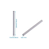500pcs Stainless Steel Tube Beads for Jewelry Making DIY 20x1.5mm
