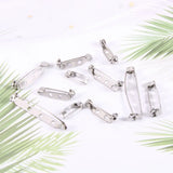 500pcs 30mm Metal Bar Pins Brooch Back Pin Safety Clasp for DIY Crafts