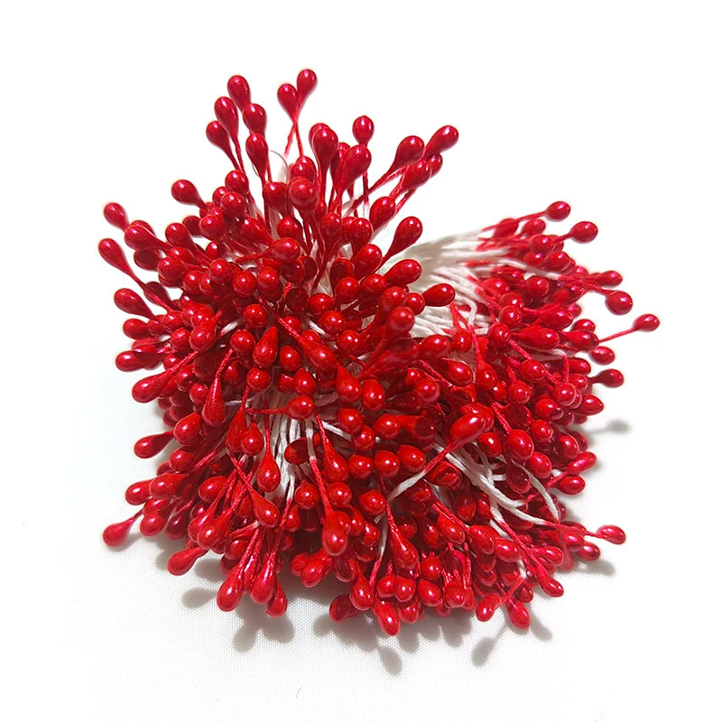 500pcs 3mm Simulated Pearl Flower Stamen - Home Decoration, Christmas Accessory