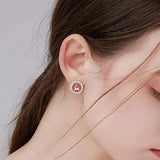 500pcs 304 Stainless Steel Flat Round Ear Studs for DIY Accessories