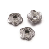 500pcs 304 Stainless Steel Flower Bead Caps for Jewelry Making DIY