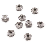 500pcs 304 Stainless Steel Flower Bead Caps for Jewelry Making DIY