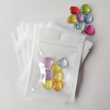 500pcs 6x10cm Translucent Jewelry Pouches Zip Bags Jewelry Bag Packaging