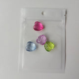 500pcs 6x10cm Translucent Jewelry Pouches Zip Bags Jewelry Bag Packaging