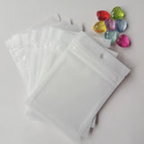 500pcs 6x10cm Translucent Jewelry Pouches Zip Bags Jewelry Bag Packaging