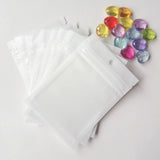 500pcs 6x10cm Translucent Jewelry Pouches Zip Bags Jewelry Bag Packaging