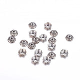500pcs 6mm Tibetan Style Flower Bead Caps Antique Bronze Golden