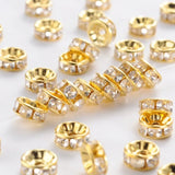 500pcs 8mm Crystal Clear Rhinestone Spacer Beads for Jewelry Making