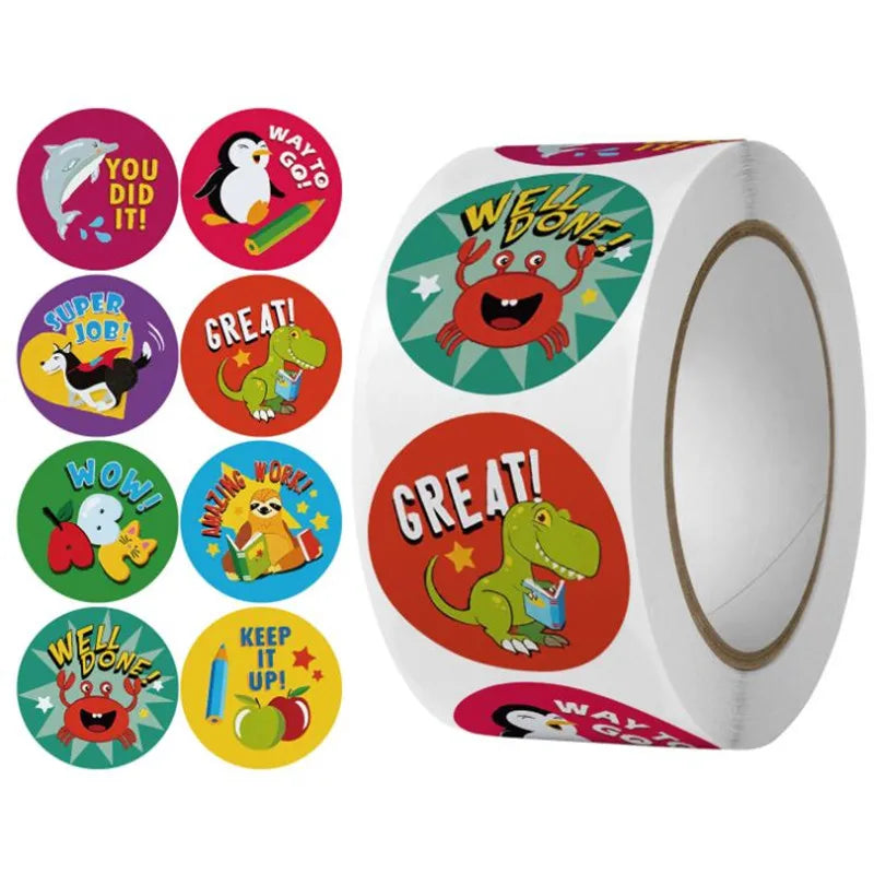 500pcs Animals Children Cartoon Stickers for DIY Decoration
