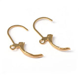 500pcs Brass Lever Back Hoop Earring Findings French Hook Ear Wire 15x10mm