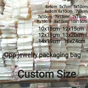 500pcs Transparent Self-Adhesive Cellophane Pouches