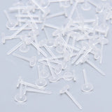 500pcs Earring Post Nuts Stud Rubber Ear Parts for DIY Jewelry Making